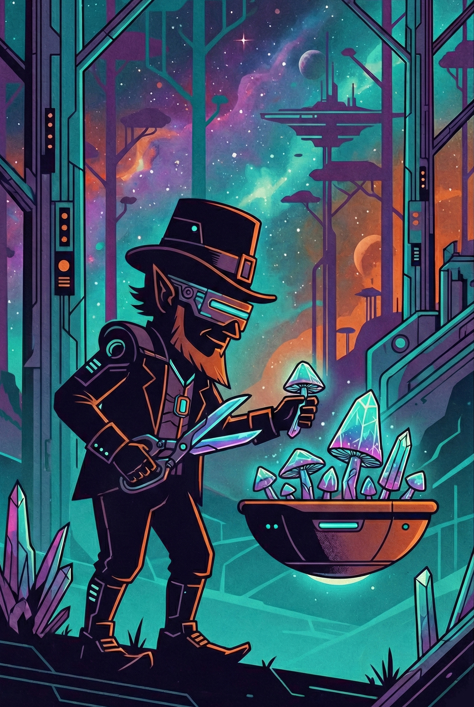 Detalhe Futuristic Leprechaun