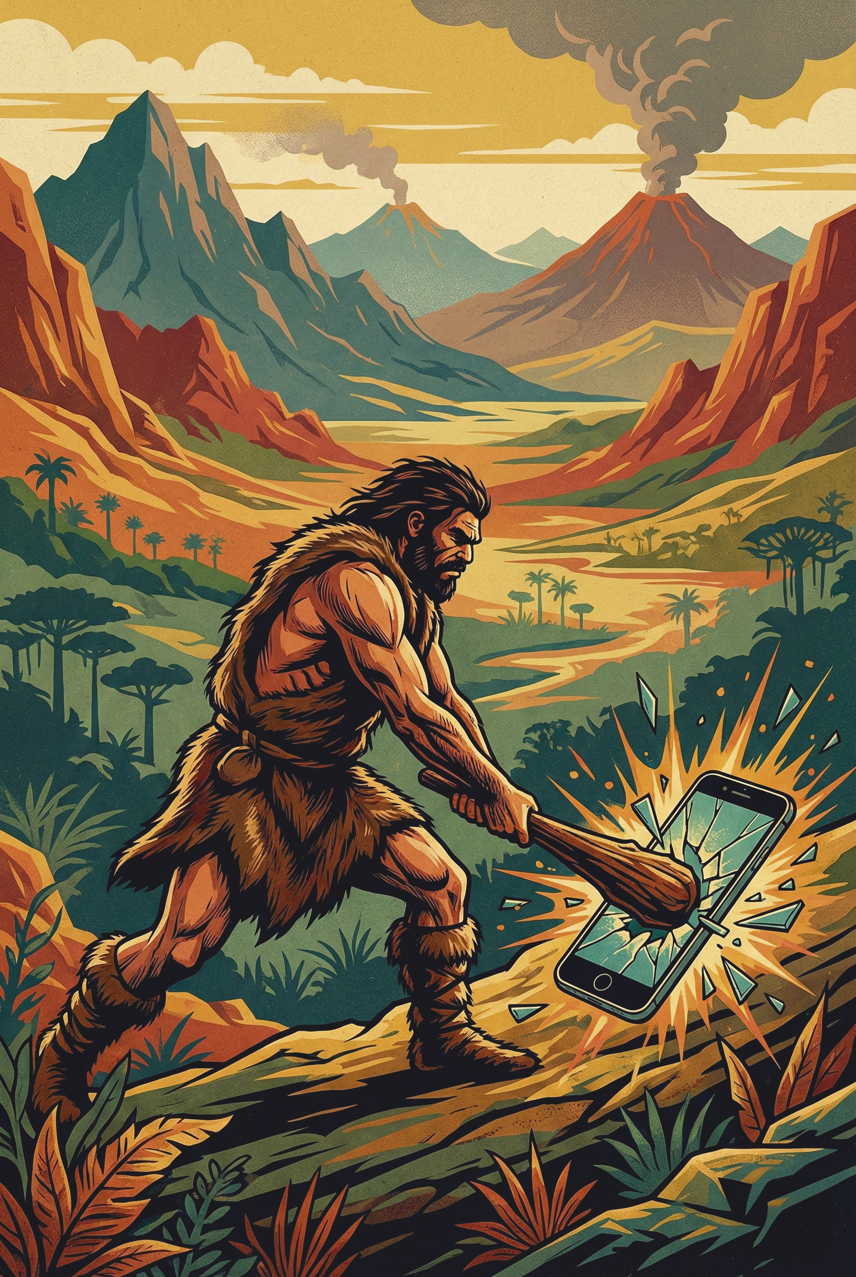 Detalhe Luddite Caveman