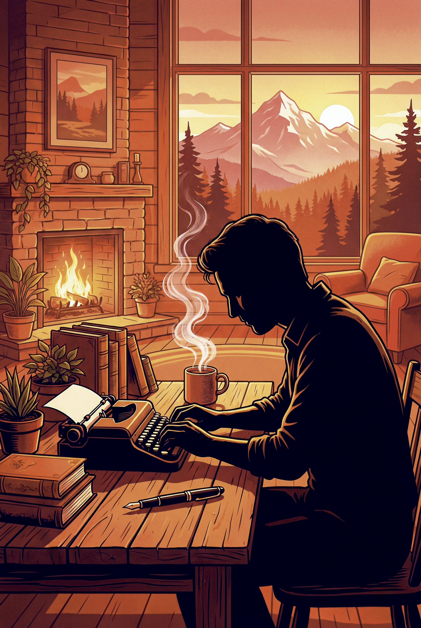Detalhe Cabin Writer